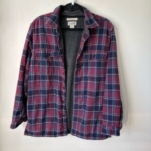 L.L. Bean Plaid Shirt/Fleece Liner
